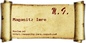 Magasitz Imre névjegykártya